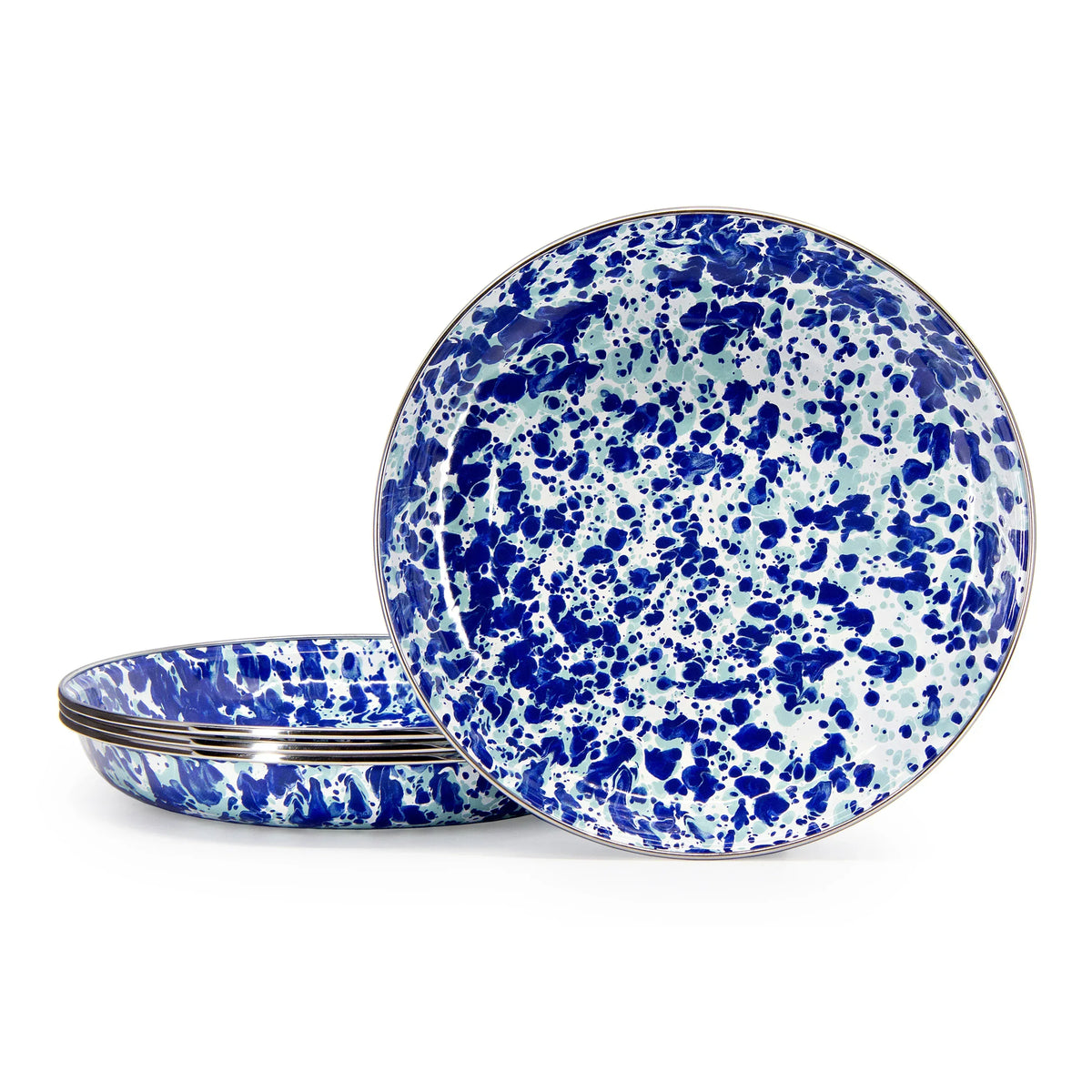 OC04S4 - Ocean Swirl Pasta Plates - Set of 4  1