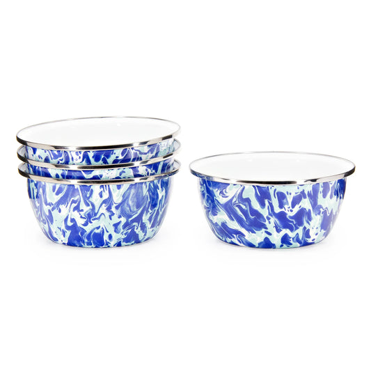 OC61S4 - Ocean Swirl Salad Bowls - Set of 4  1