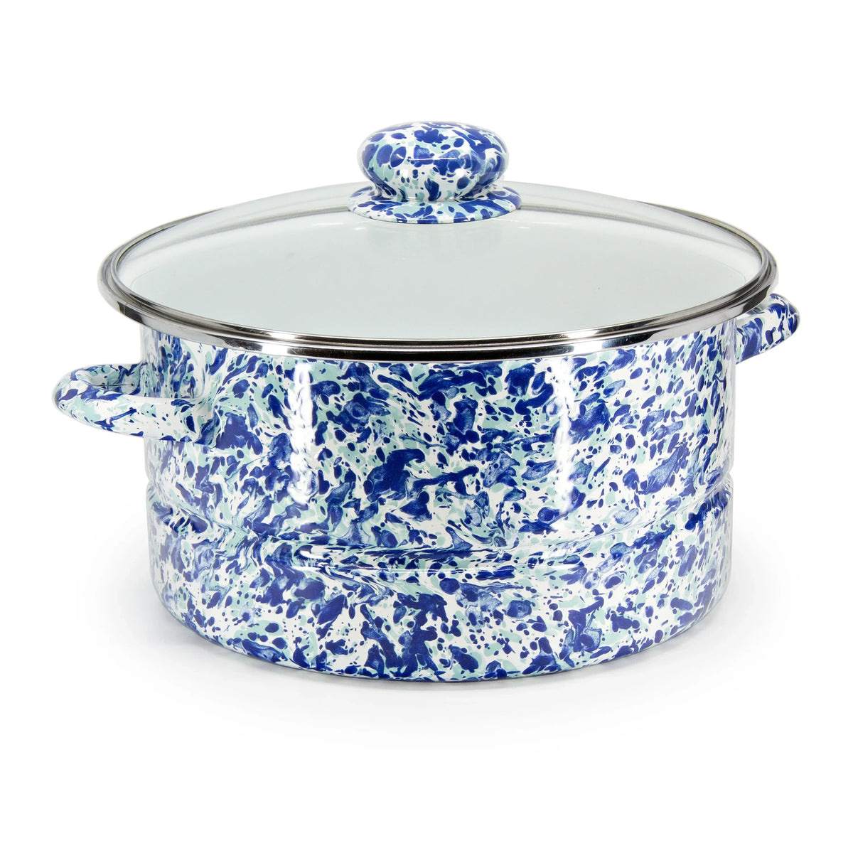 OC72 - Ocean Swirl 6 qt Stock Pot  1