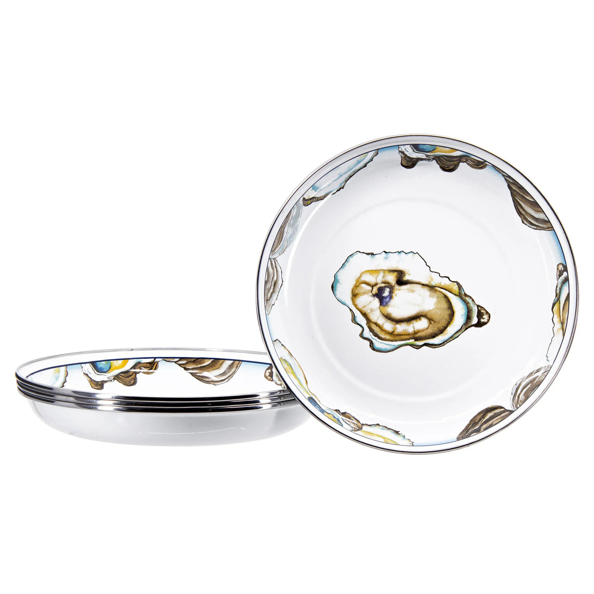 OY04S4 - Oyster Pasta Plates - Set of 4  1