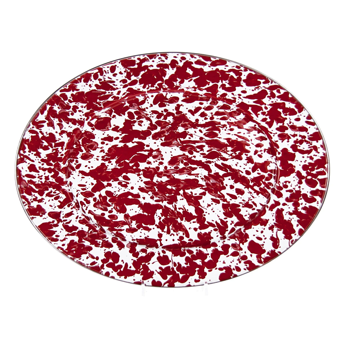 RD06 - Red Swirl Oval Platter  1