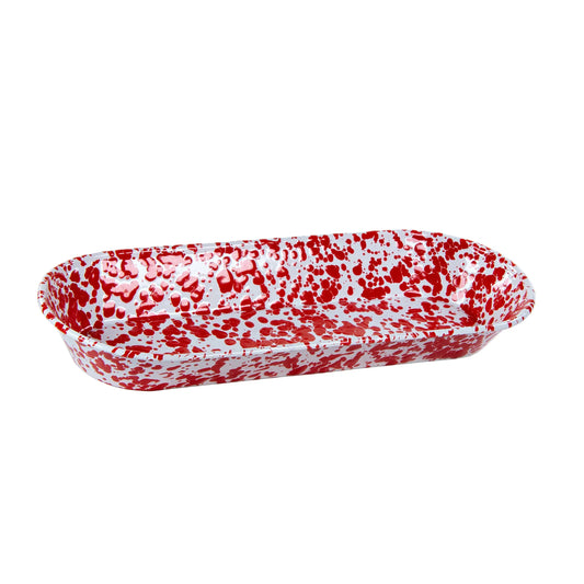 RD10 - Red Swirl Oval Basket  1
