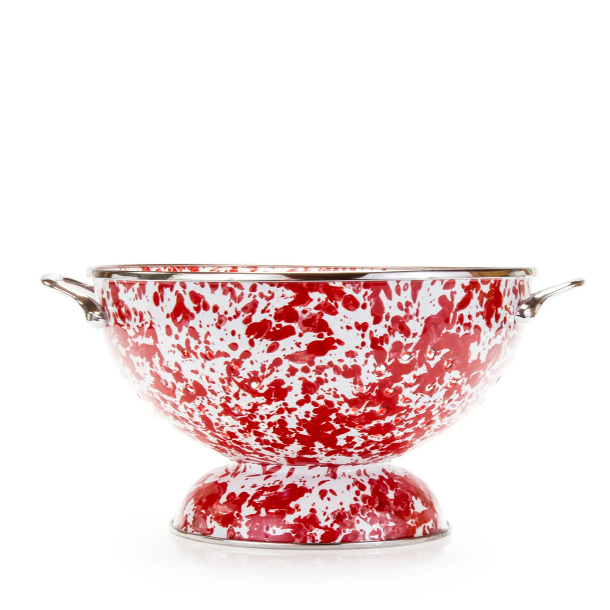 RD25 - Red Swirl Large Colander  1