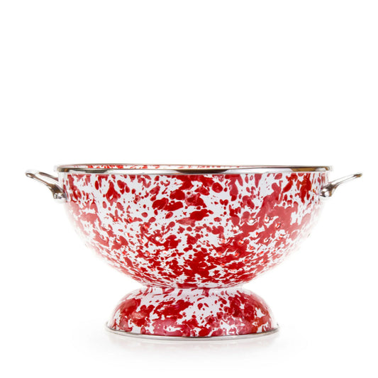 RD25 - Red Swirl Large Colander  1