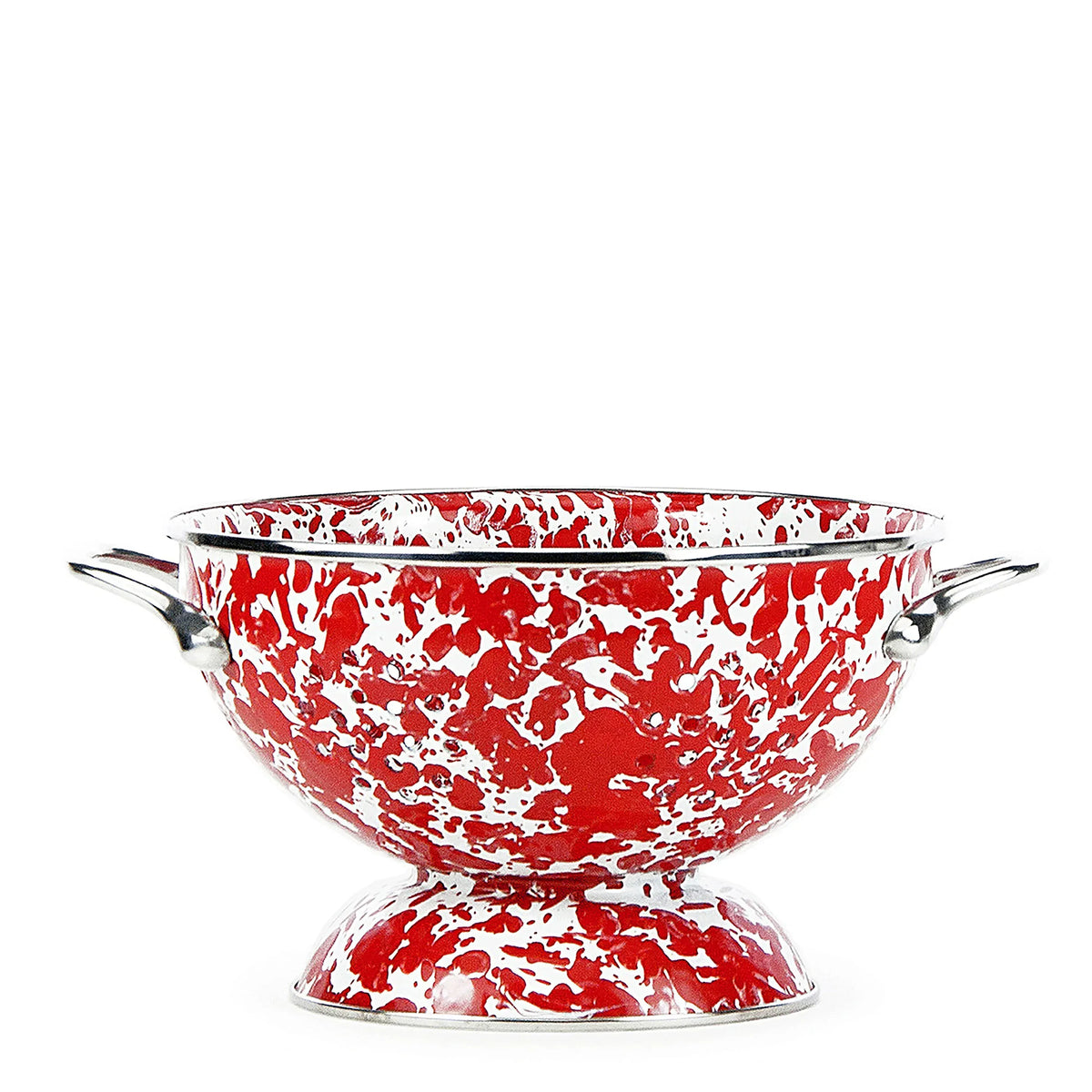 RD27 - Red Swirl Medium Colander  1