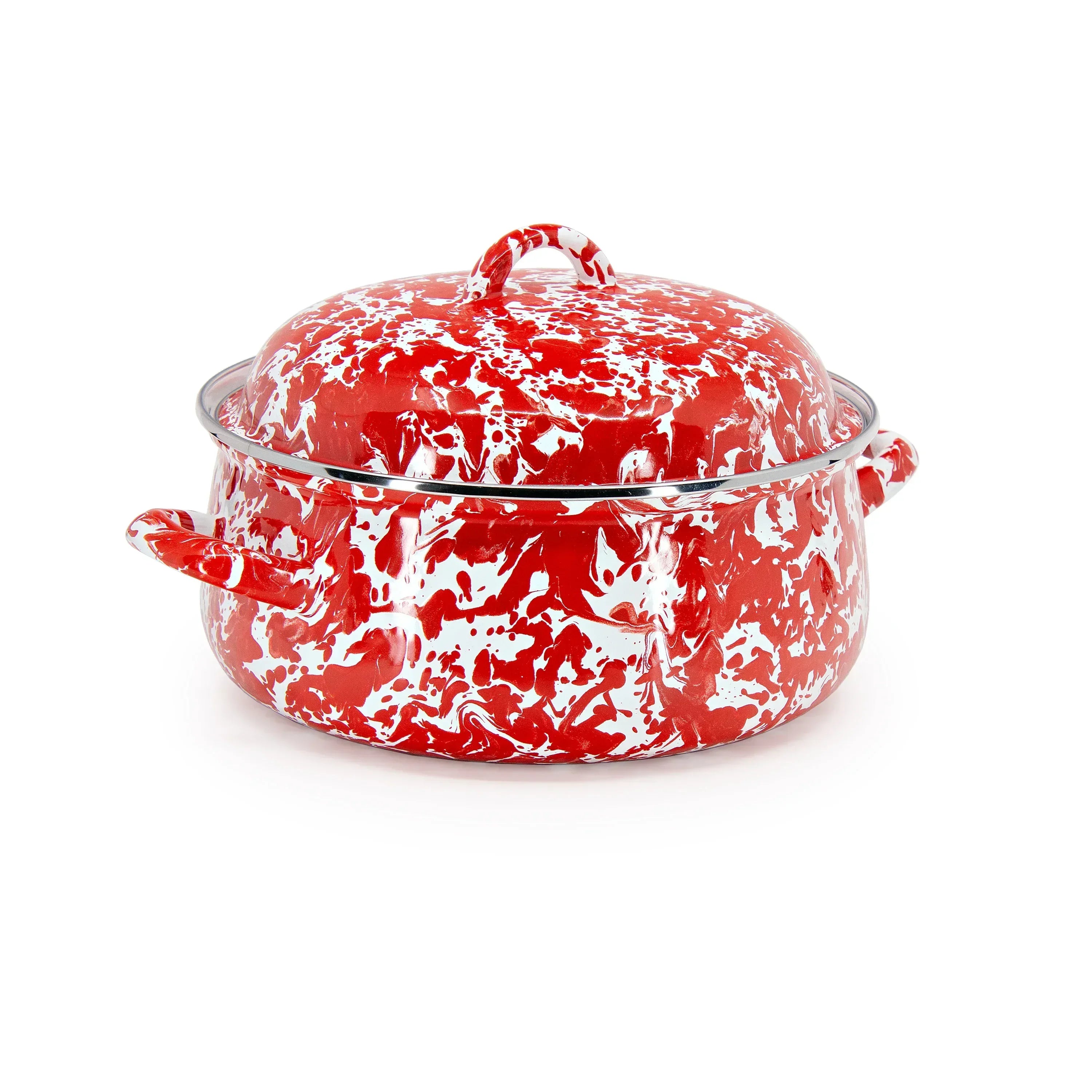 Red Swirl Dutch Oven - Cookware | Golden Rabbit – Crow Canyon Home