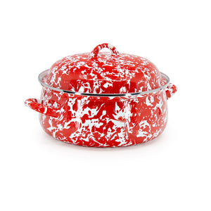 RD31 - Red Swirl Dutch Oven  1