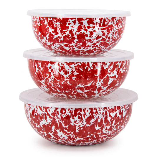 RD54 - Red Swirl Mixing Bowls  1