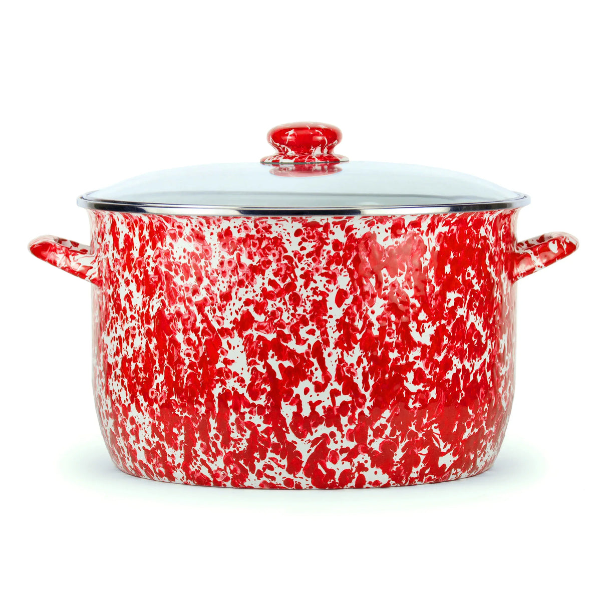RD75 - Red Swirl 18 qt Stock Pot  1