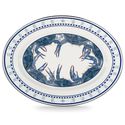 SE06 - Blue Crab Oval Platter  1