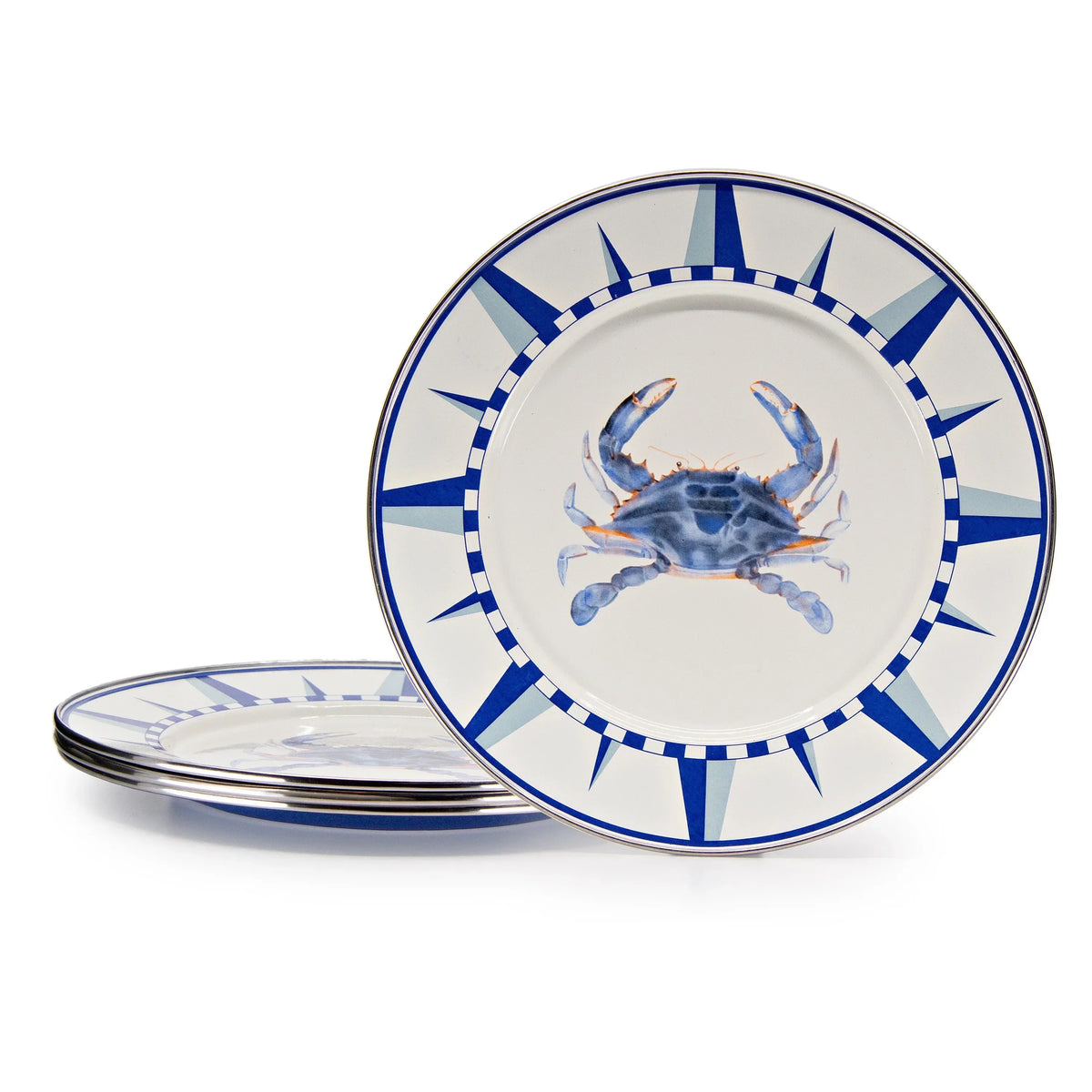 SE07S4 - Blue Crab Dinner Plates - Set of 4  1