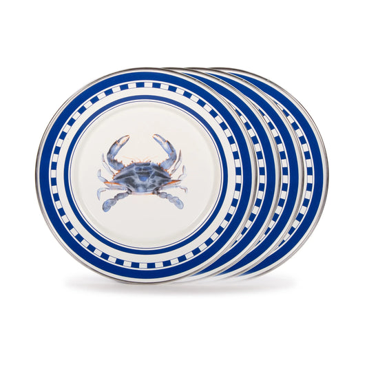 SE11S4 - Blue Crab Sandwich Plates - Set of 4  1
