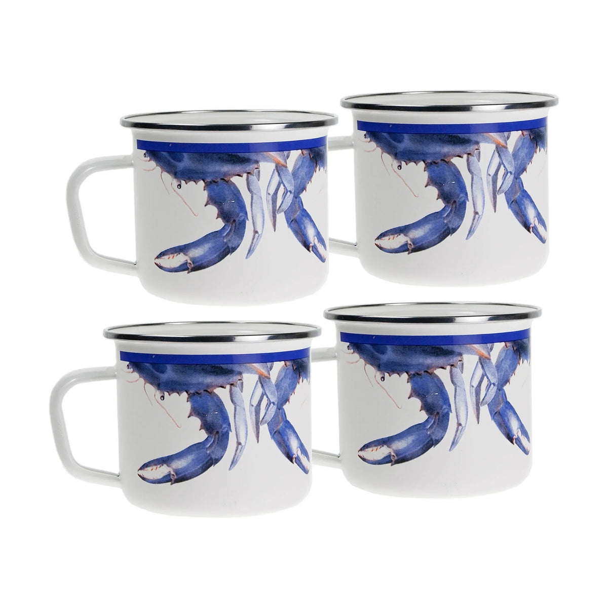 SE28S4 - Blue Crab 24 oz Grande Mugs - Set of 4  1