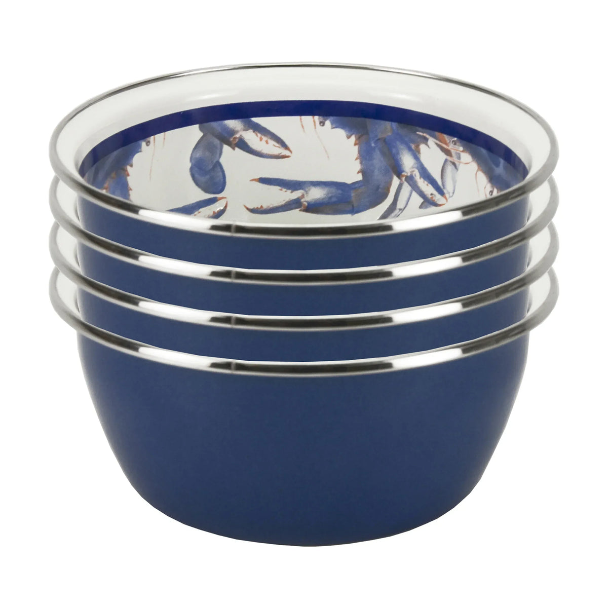 SE61S4 - Blue Crab Salad Bowls - Set of 4  1