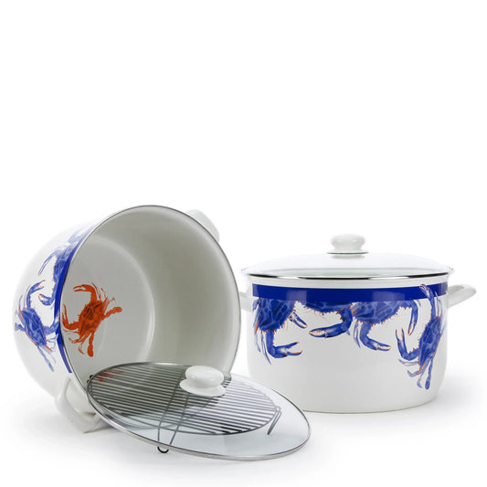 SE75 - Blue Crab 18 qt Stock Pot  1