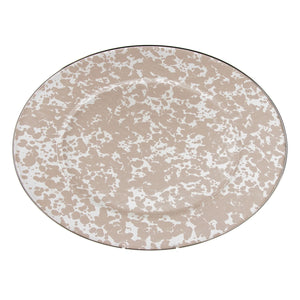 TP06 - Taupe Swirl Oval Platter  1