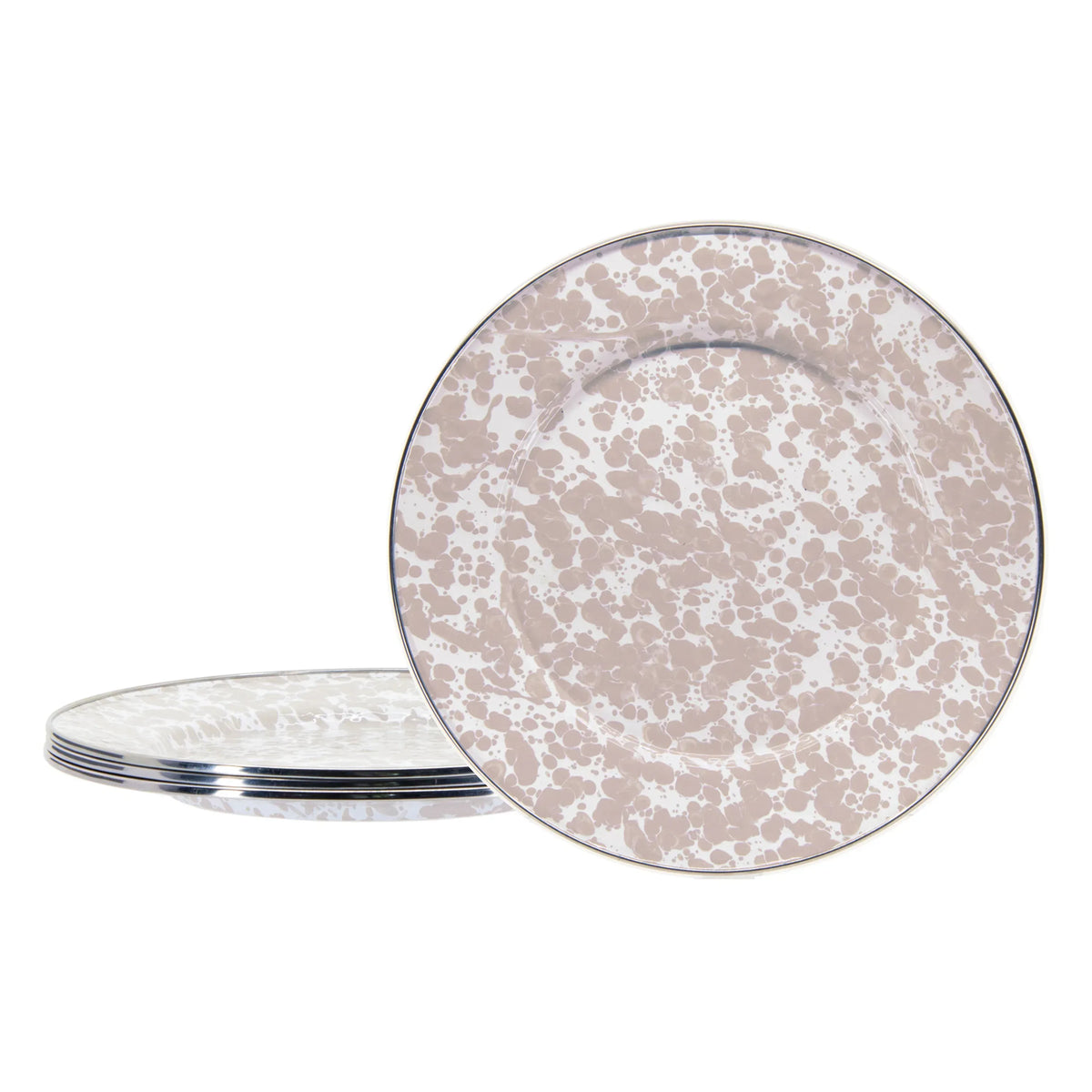 TP07S4 - Taupe Swirl Dinner Plates - Set of 4  1