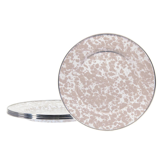 TP07S4 - Taupe Swirl Dinner Plates - Set of 4  1