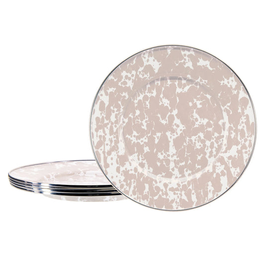 TP11S4 - Taupe Swirl Sandwich Plates - Set of 4  1