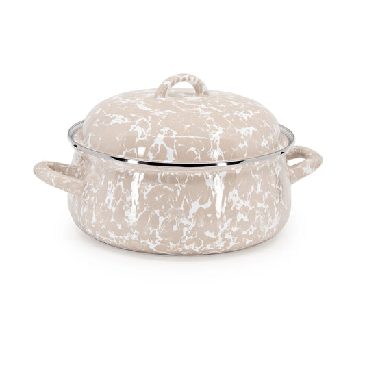 TP31 - Taupe Swirl Dutch Oven  1