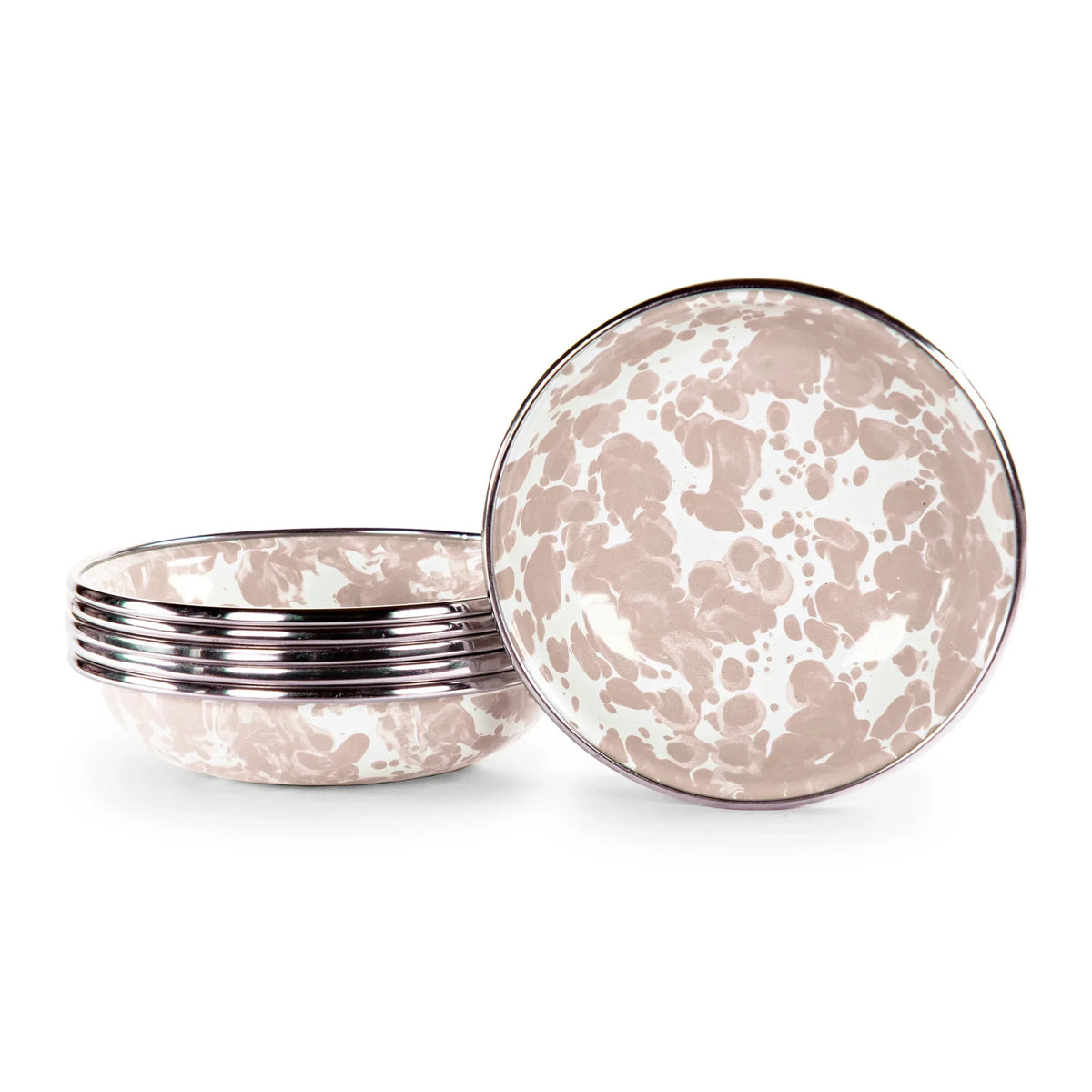 TP59S6 - Taupe Swirl Tasting Dishes - Set of 6  1