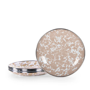 TP62S4 - Taupe Swirl Appetizer Plates - Set of 4  1