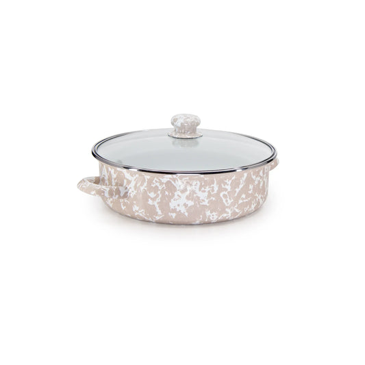 TP79 - Taupe Swirl Small Saute Pan  1