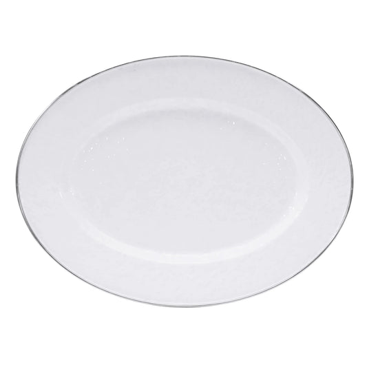 WW06 - Solid White Oval Platter  1