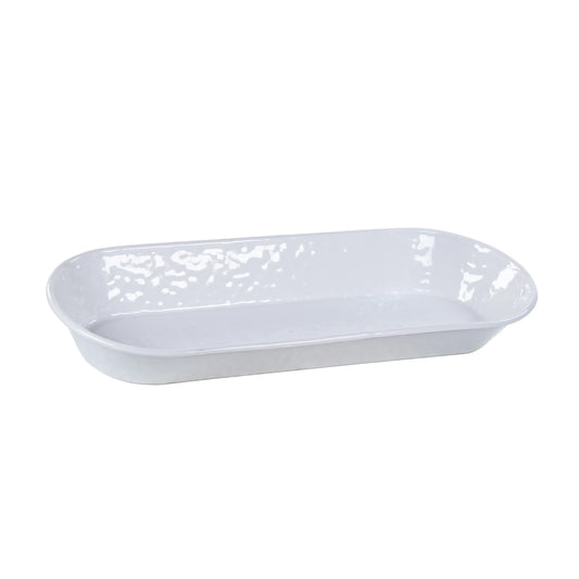 WW10 - Solid White Oval Basket  1