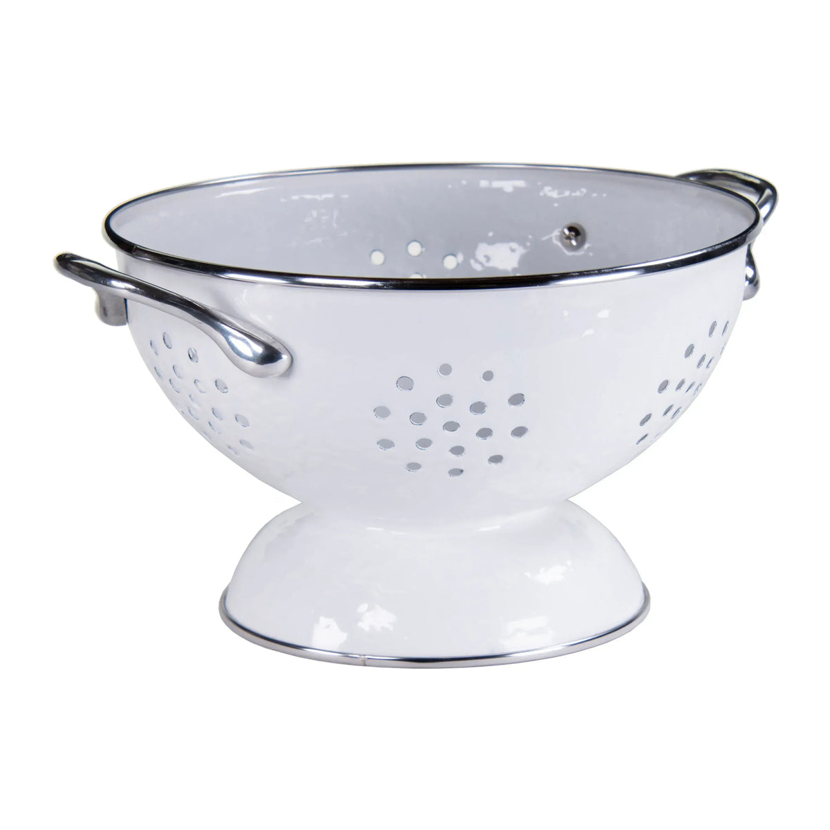 WW27 - Solid White Medium Colander  1