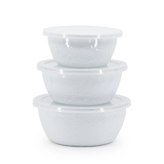 WW30 - Solid White Nesting Bowls  1