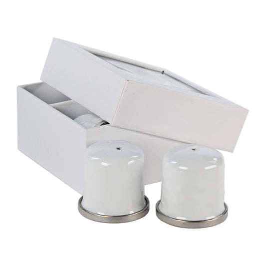 WW37 - Solid White Salt & Pepper  1