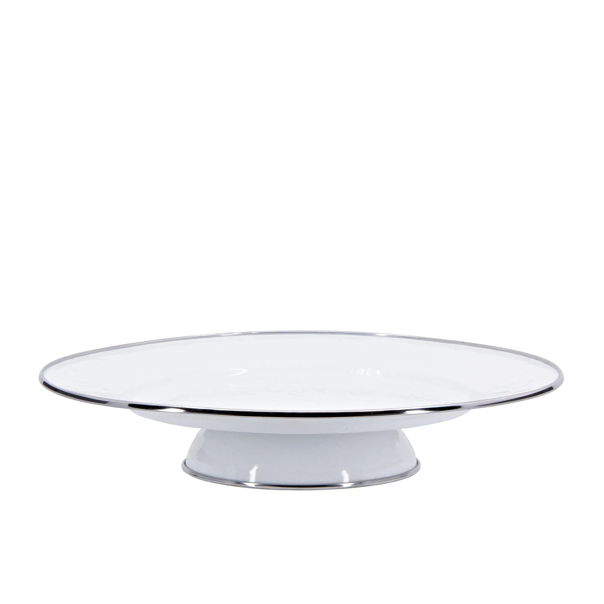 WW76 - Solid White Cake Plate  1